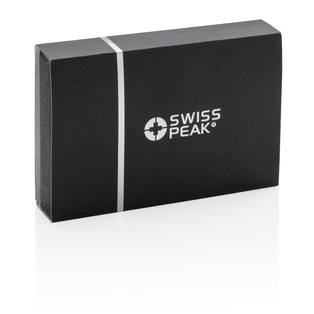 Portfel biznesowy Swiss Peak z ochroną RFID - Etui na karty i wizytówki z nadrukiem logo | VEBI - zdjęcie 14