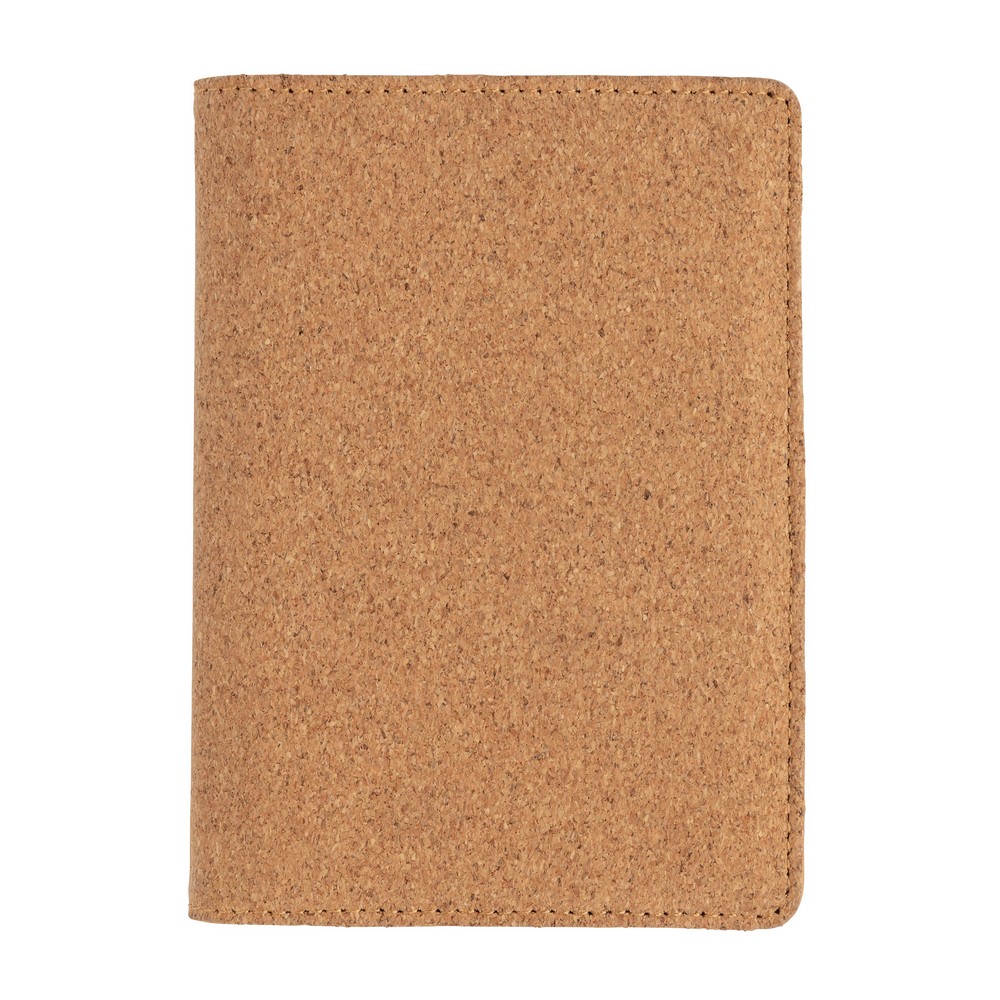 Korkowe etui RFID na karty i paszport z nadrukiem logo - zdjęcie 3