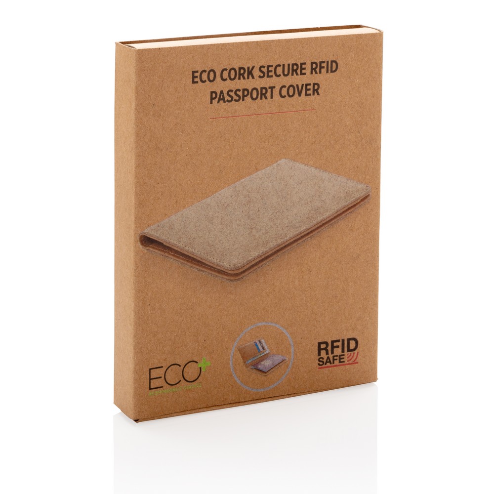 Korkowe etui RFID na karty i paszport z nadrukiem logo - Etui na karty i wizytówki z nadrukiem logo | VEBI - zdjęcie 12