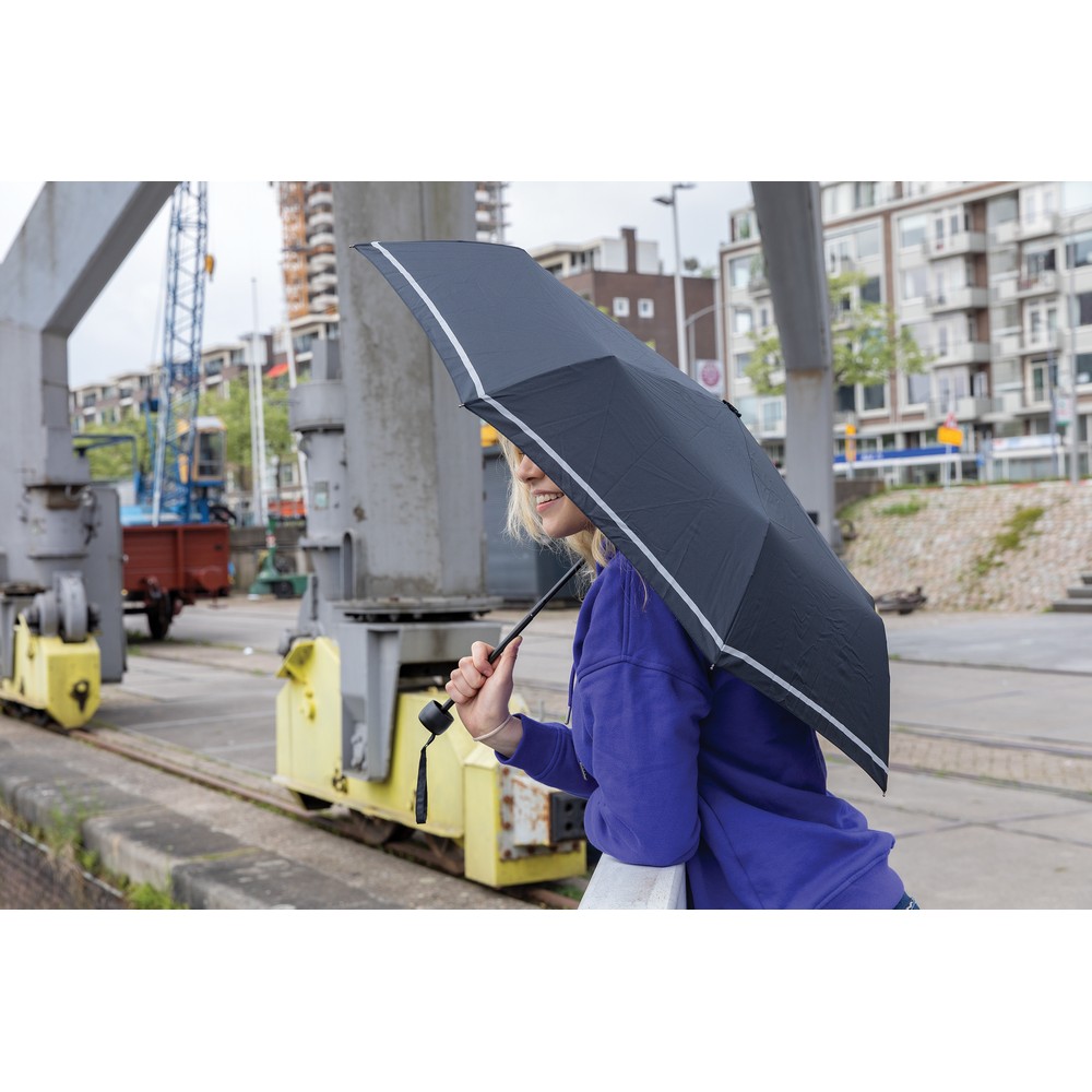 Ekologiczny parasol AWARE™ RPET z recyklingu - 20,5" - Parasole manualne z nadrukiem logo | VEBI - zdjęcie 6