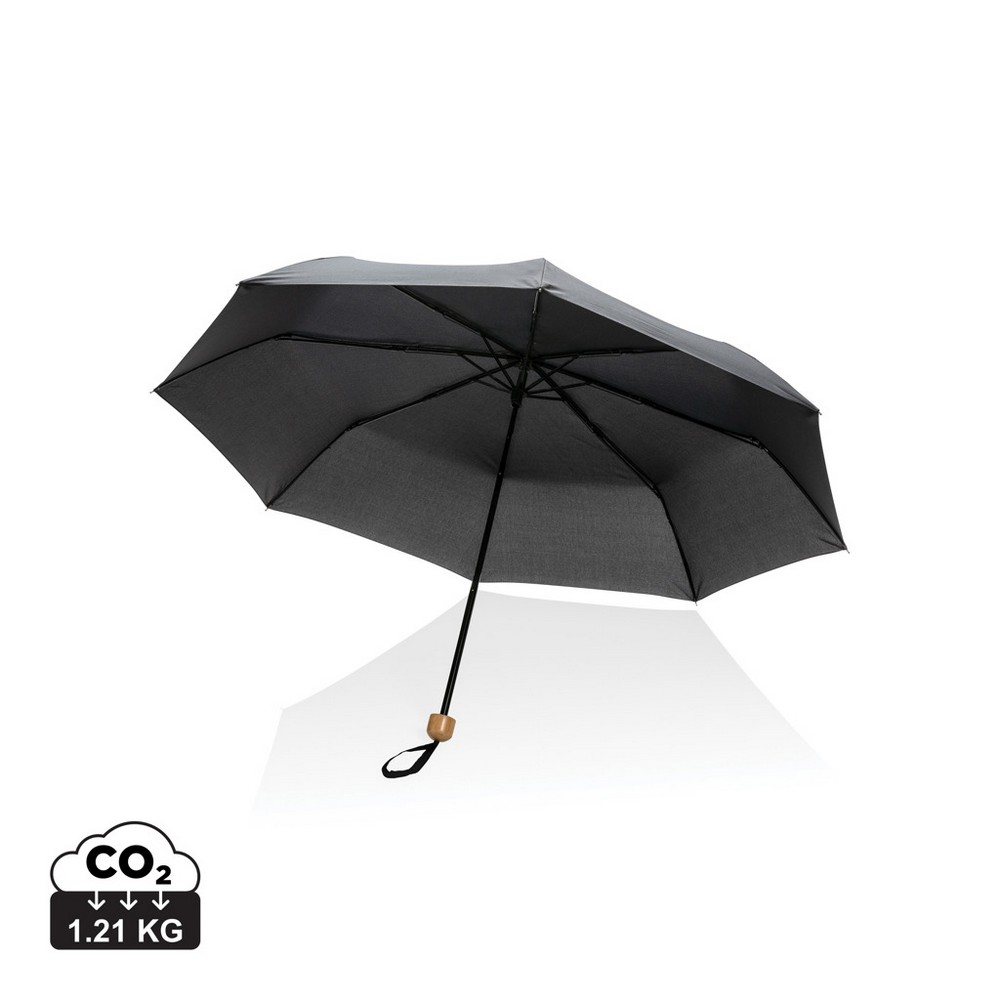 Parasol bambusowy 20.5" AWARE RPET z nadrukiem logo - Parasole manualne z nadrukiem logo | VEBI - zdjęcie 7