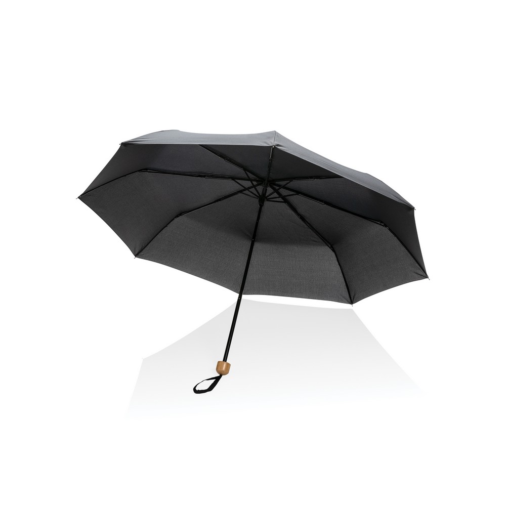 Parasol bambusowy 20.5" AWARE RPET z nadrukiem logo - Parasole manualne z nadrukiem logo | VEBI