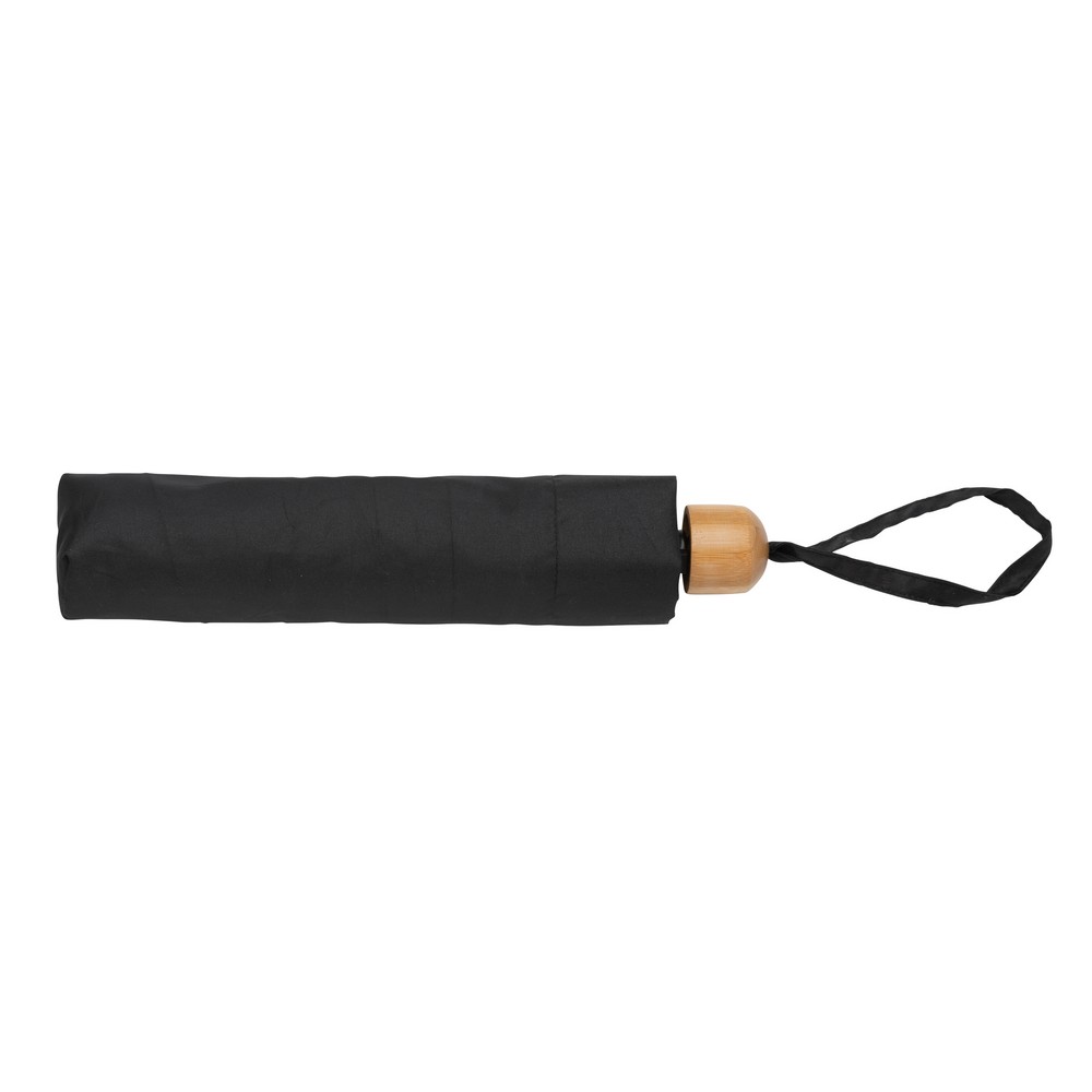 Parasol bambusowy 20.5" AWARE RPET z nadrukiem logo - Parasole manualne z nadrukiem logo | VEBI - zdjęcie 3