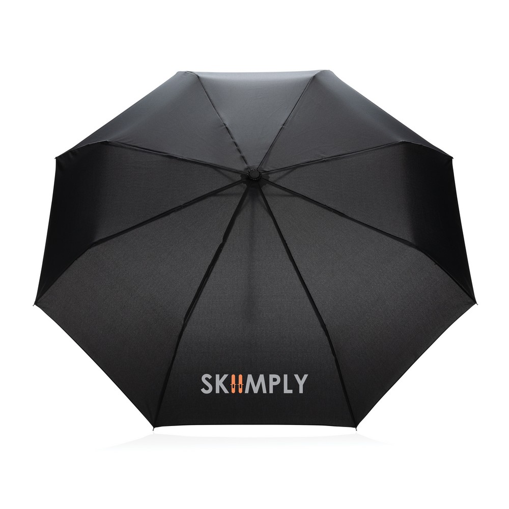 Parasol bambusowy 20.5" AWARE RPET z nadrukiem logo - Parasole manualne z nadrukiem logo | VEBI - zdjęcie 5