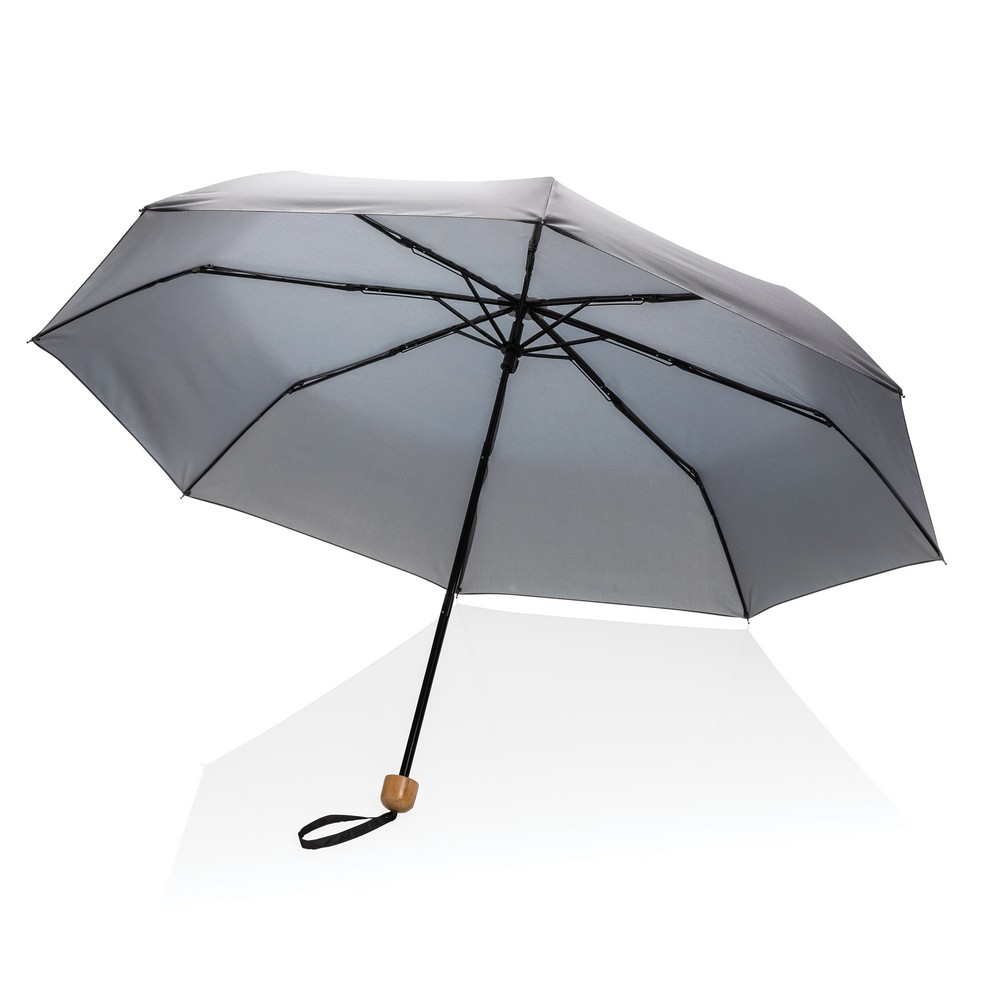 Parasol bambusowy 20.5" AWARE RPET z nadrukiem logo - Parasole manualne z nadrukiem logo | VEBI - zdjęcie 20
