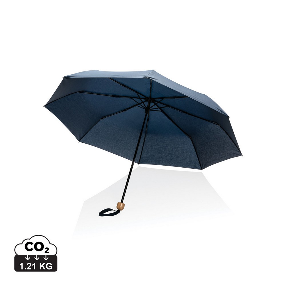 Parasol bambusowy 20.5" AWARE RPET z nadrukiem logo - Parasole manualne z nadrukiem logo | VEBI - zdjęcie 15