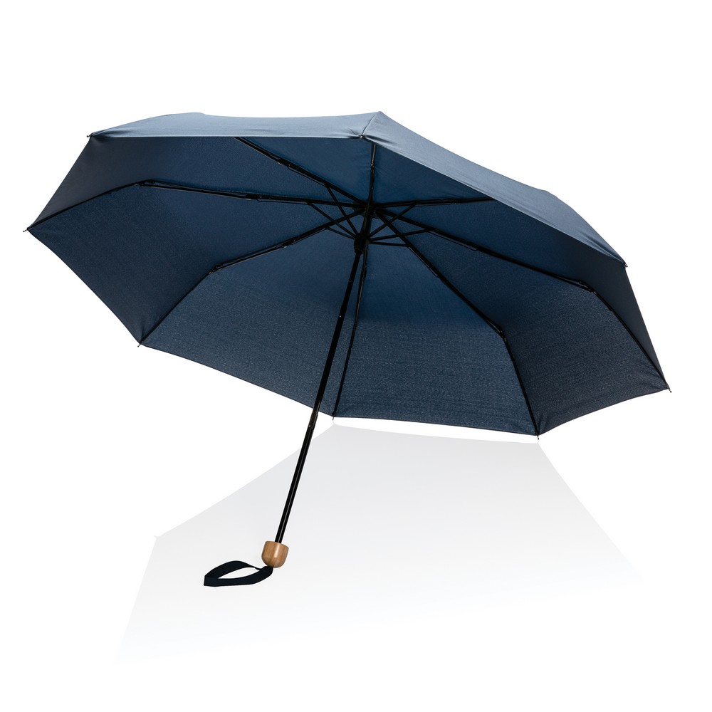 Parasol bambusowy 20.5" AWARE RPET z nadrukiem logo - Parasole manualne z nadrukiem logo | VEBI - zdjęcie 12