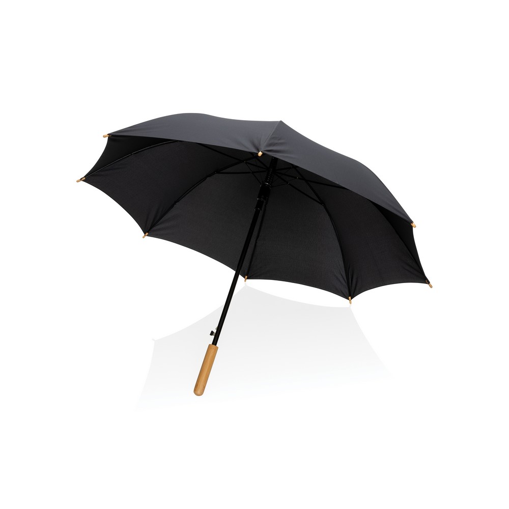 Parasol automatyczny 23" AWARE RPET z bambusowym uchwytem - Parasole automatyczne z nadrukiem logo | VEBI