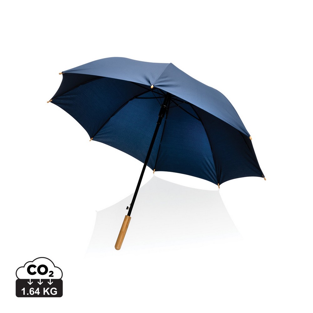 Parasol automatyczny 23" AWARE RPET z bambusowym uchwytem - Parasole automatyczne z nadrukiem logo | VEBI - zdjęcie 13