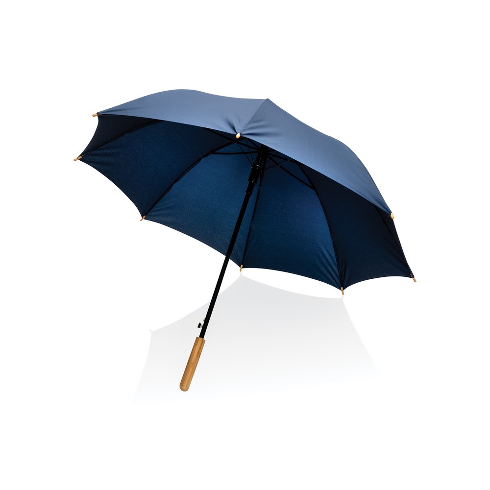 Parasol automatyczny 23" AWARE RPET z bambusowym uchwytem - Parasole automatyczne z nadrukiem logo | VEBI - zdjęcie 8