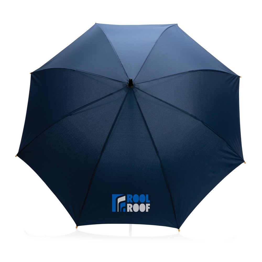 Parasol automatyczny 23" AWARE RPET z bambusowym uchwytem - Parasole automatyczne z nadrukiem logo | VEBI - zdjęcie 12