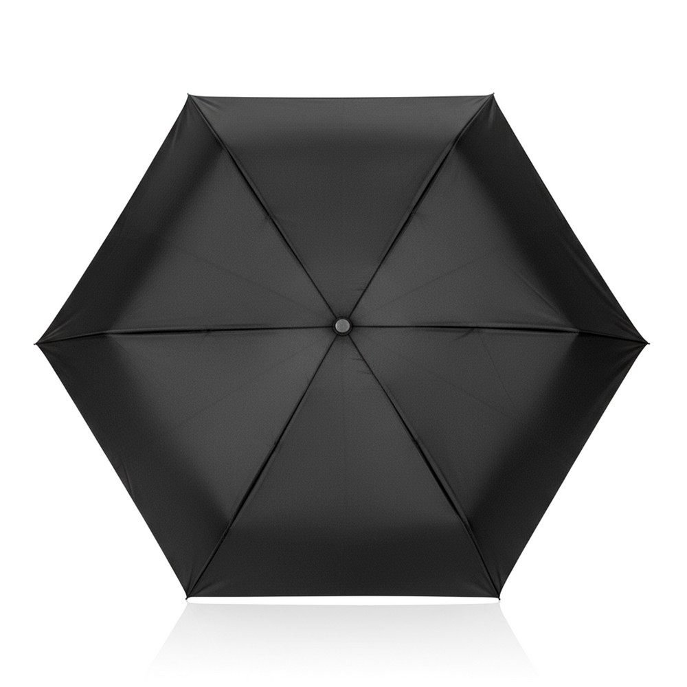 Parasol ekologiczny RPET z metalowyma ramą 19,5" - Parasole manualne z nadrukiem logo | VEBI - zdjęcie 8