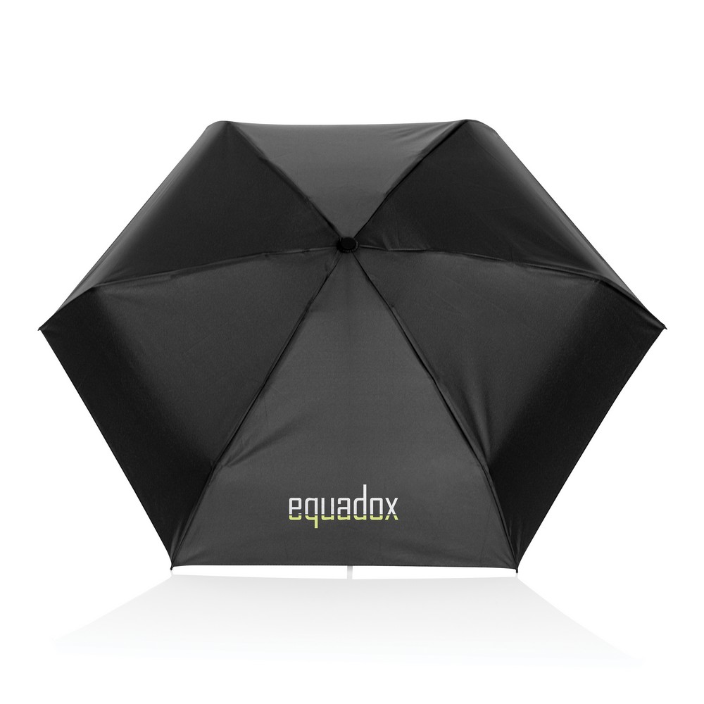 Parasol ekologiczny RPET z metalowyma ramą 19,5" - Parasole manualne z nadrukiem logo | VEBI - zdjęcie 6