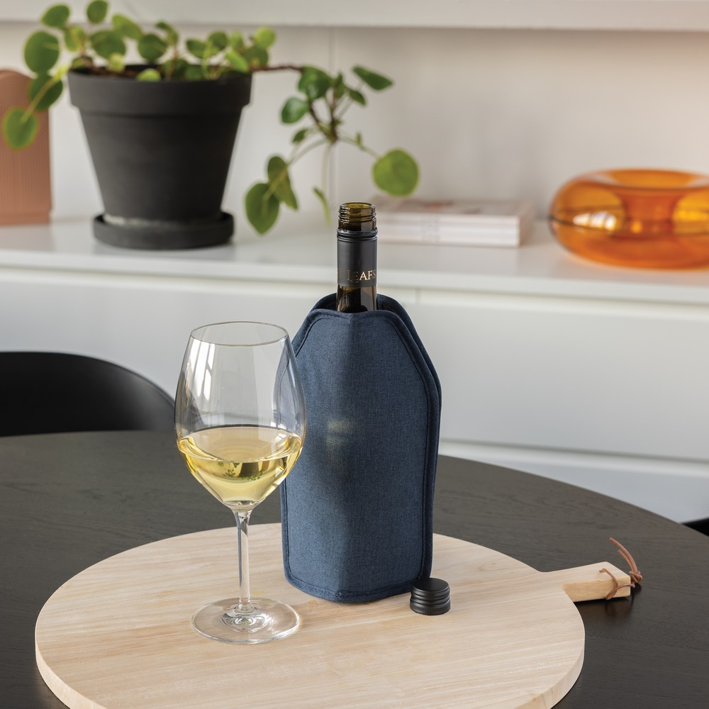 Cooler do wina Vino z recyklingu RPET z nadrukiem logo - Akcesoria barowe z nadrukiem logo | VEBI - zdjęcie 13