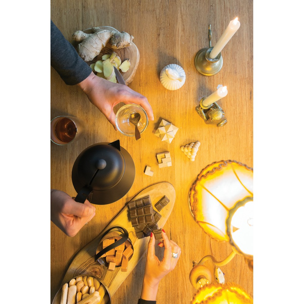 Drewniany zestaw 3 łamigłówek w pudełku kraftowym - zdjęcie 5