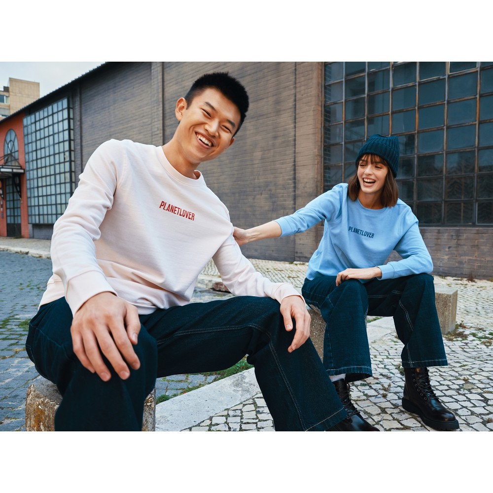 Ekologiczny sweter unisex z bawełny z recyklingu Etosha - Inne tekstylia z nadrukiem logo | VEBI - zdjęcie 478