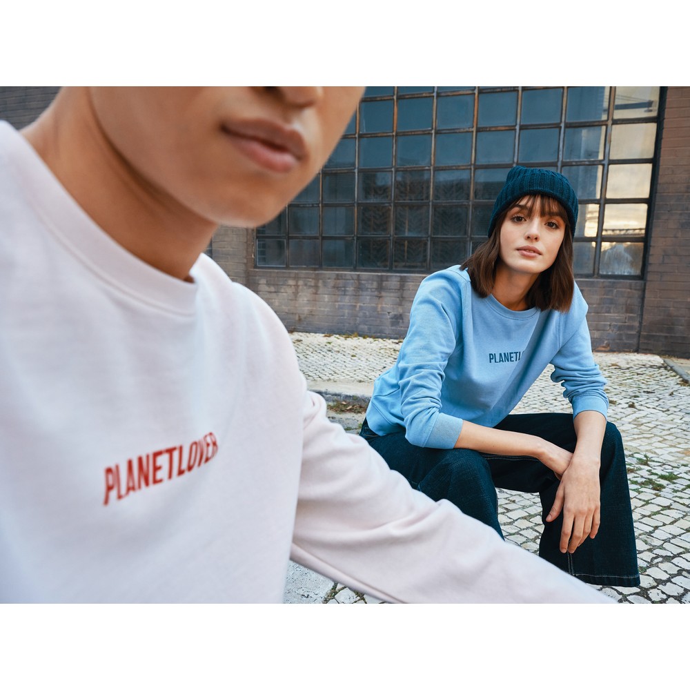 Ekologiczny sweter unisex z bawełny z recyklingu Etosha - Inne tekstylia z nadrukiem logo | VEBI - zdjęcie 477