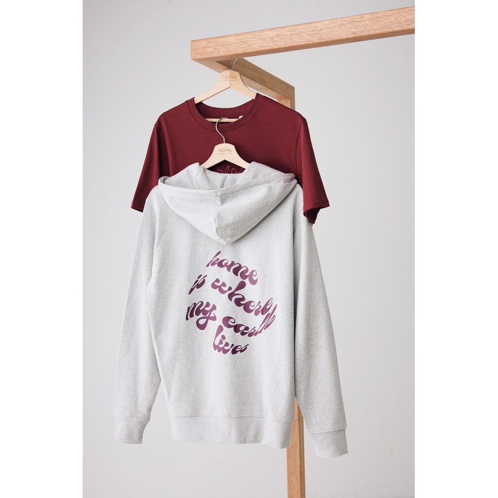 Bluza ekologiczna z kapturem Iqoniq Abisko - z recyklingu - Inne tekstylia z nadrukiem logo | VEBI - zdjęcie 355