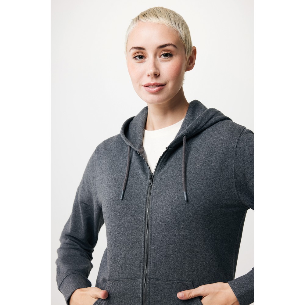 Bluza ekologiczna z kapturem Iqoniq Abisko - z recyklingu - Inne tekstylia z nadrukiem logo | VEBI - zdjęcie 360