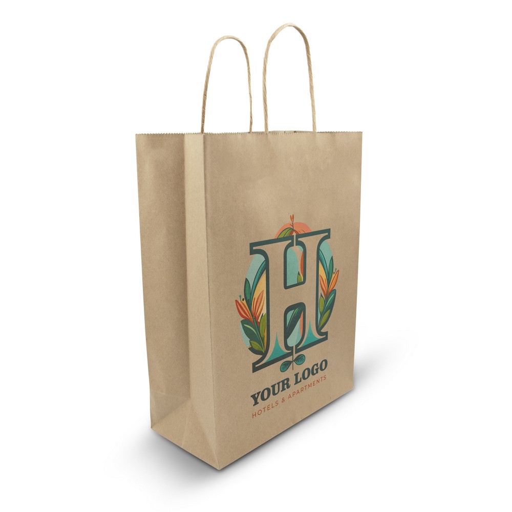Torba papierowa A5 z recyklingu – elegancka i wytrzymała - Torby papierowe z nadrukiem logo | VEBI