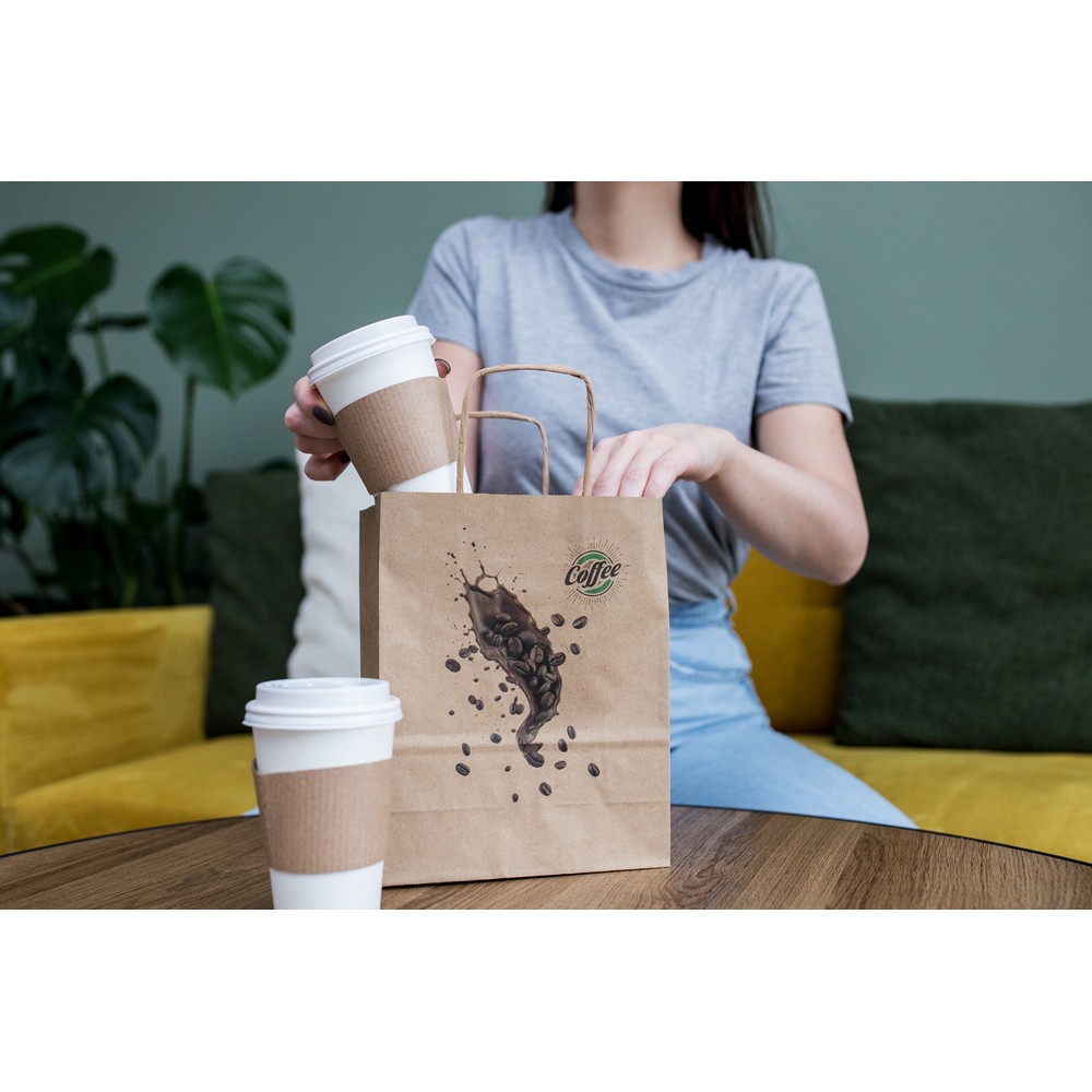 Torba papierowa A5 z recyklingu – elegancka i wytrzymała - Torby papierowe z nadrukiem logo | VEBI - zdjęcie 14