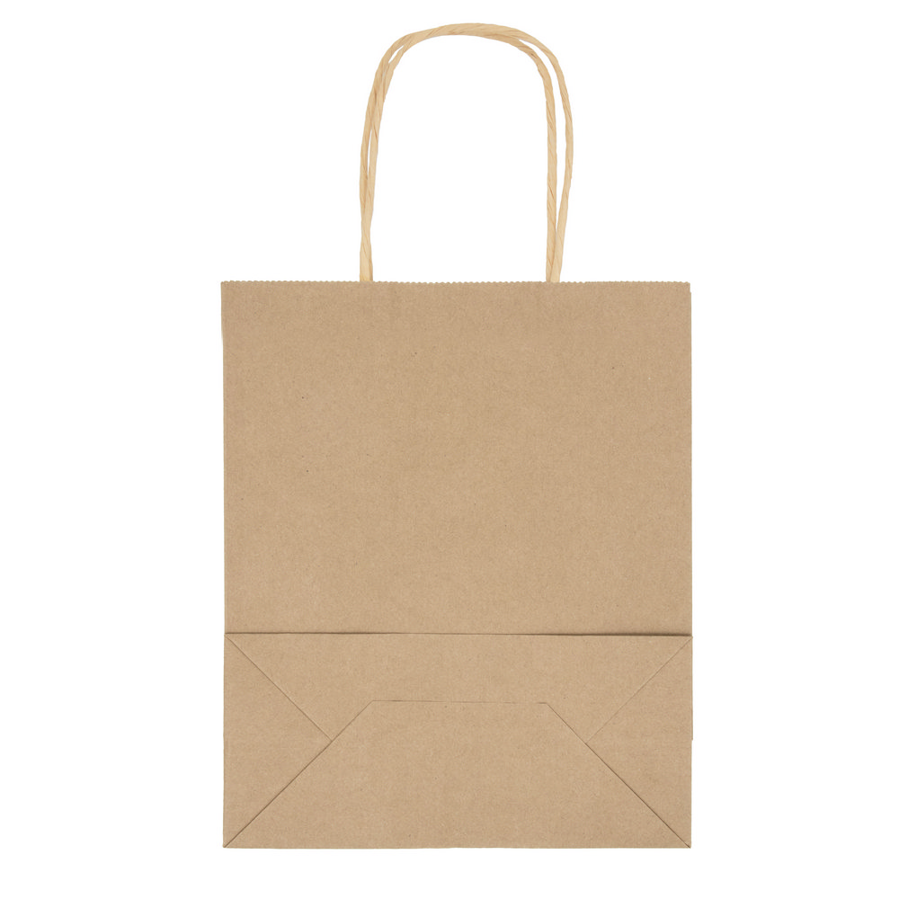 Ekologiczna torba papierowa A4 z wzmocnionymi uchwytami - Torby papierowe z nadrukiem logo | VEBI - zdjęcie 8
