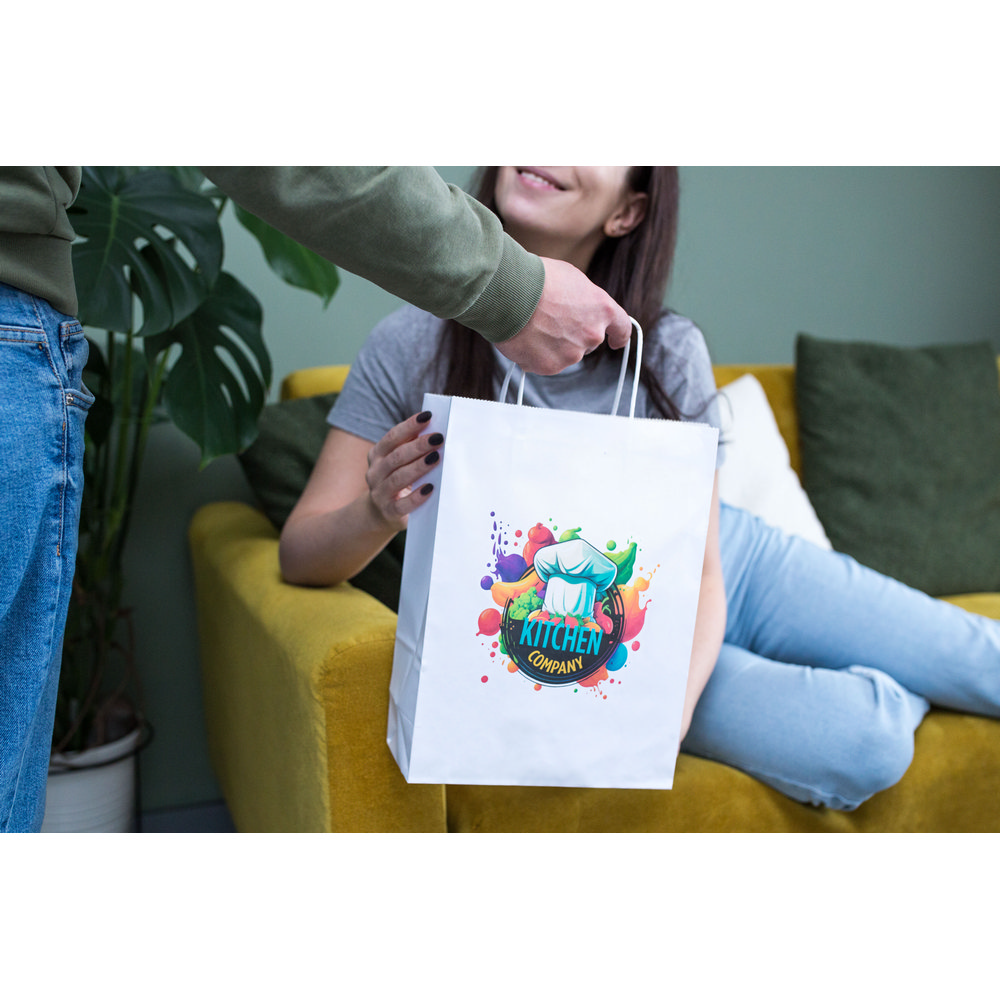 Torba papierowa A4 Dialla B – elegancja i wytrzymałość - Torby papierowe z nadrukiem logo | VEBI - zdjęcie 3