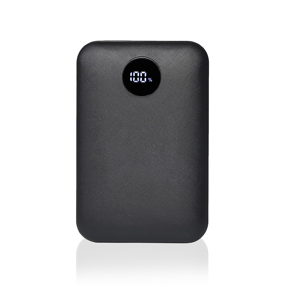Kompaktowy Power Bank 10000 mAh z wyświetlaczem i etui - Power banki z nadrukiem logo | VEBI - zdjęcie 16