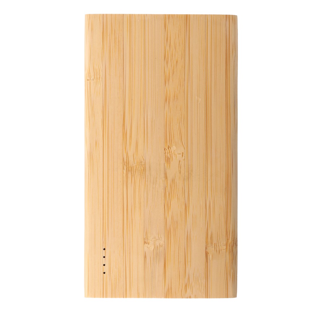 Power bank bambusowy 8000 mAh z szybkim ładowaniem USB-C - Power banki z nadrukiem logo | VEBI - zdjęcie 7