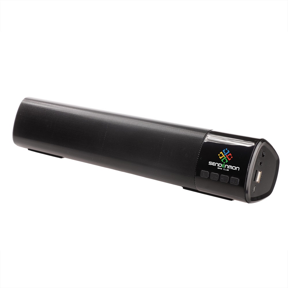 Głośnik Bluetooth Gabriel 2x5W z radiem i mikrofonem - Głośniki z nadrukiem logo | VEBI - zdjęcie 9