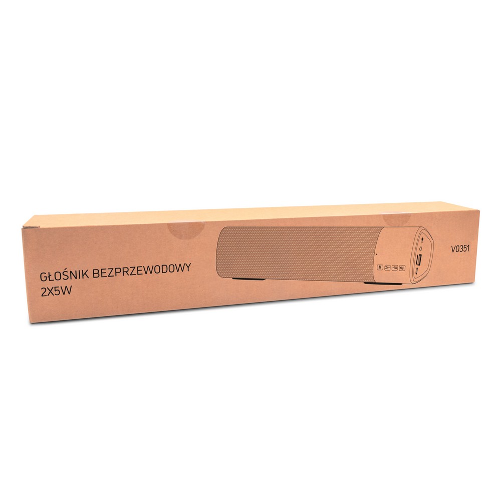 Głośnik Bluetooth Gabriel 2x5W z radiem i mikrofonem - Głośniki z nadrukiem logo | VEBI - zdjęcie 11