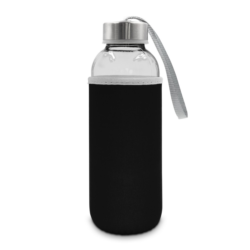 Szklana butelka z pokrowcem Bob 420ml - gadżet reklamowy - Kubki z nadrukiem logo | VEBI - zdjęcie 3