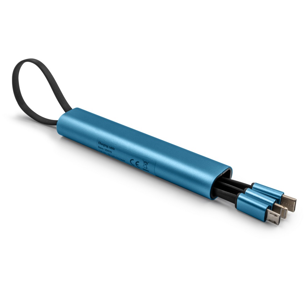 Uniwersalny kabel ładujący 4w1 Evelyn z możliwością znakowania - Kable z nadrukiem logo | VEBI - zdjęcie 30