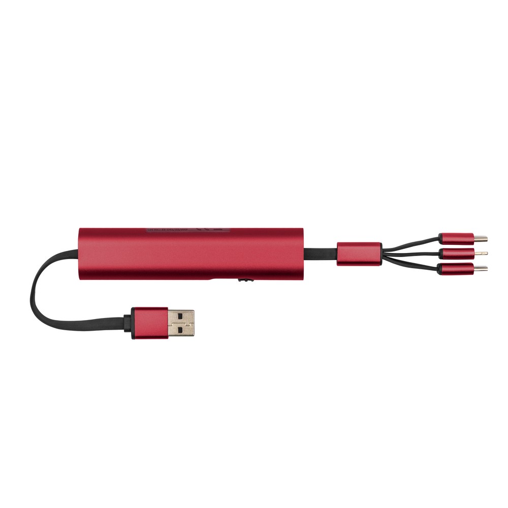 Uniwersalny kabel ładujący 4w1 Evelyn z możliwością znakowania - Kable z nadrukiem logo | VEBI - zdjęcie 10