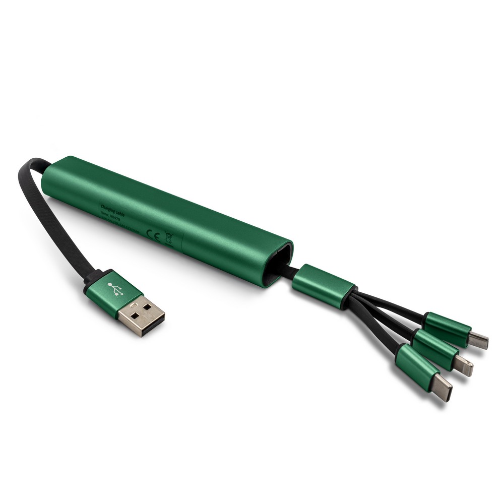 Uniwersalny kabel ładujący 4w1 Evelyn z możliwością znakowania - Kable z nadrukiem logo | VEBI - zdjęcie 38