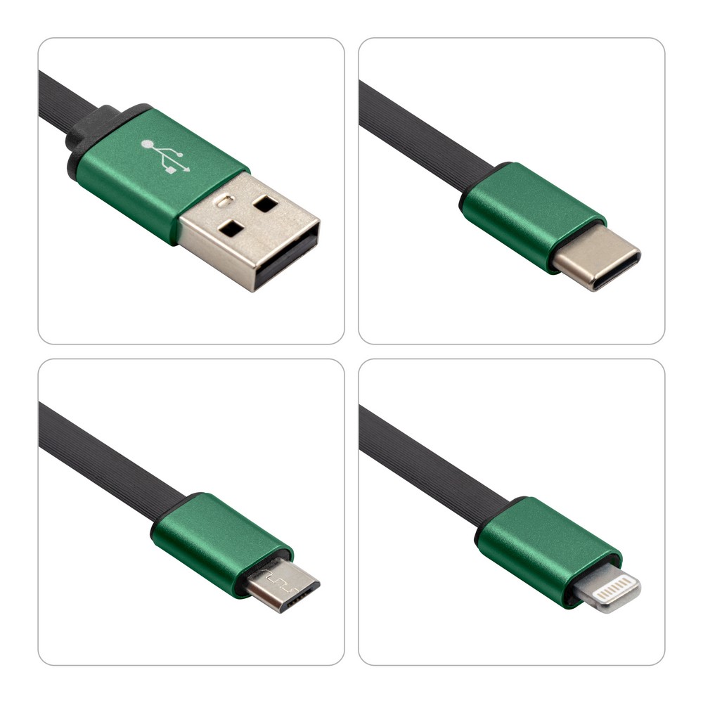 Uniwersalny kabel ładujący 4w1 Evelyn z możliwością znakowania - Kable z nadrukiem logo | VEBI - zdjęcie 41