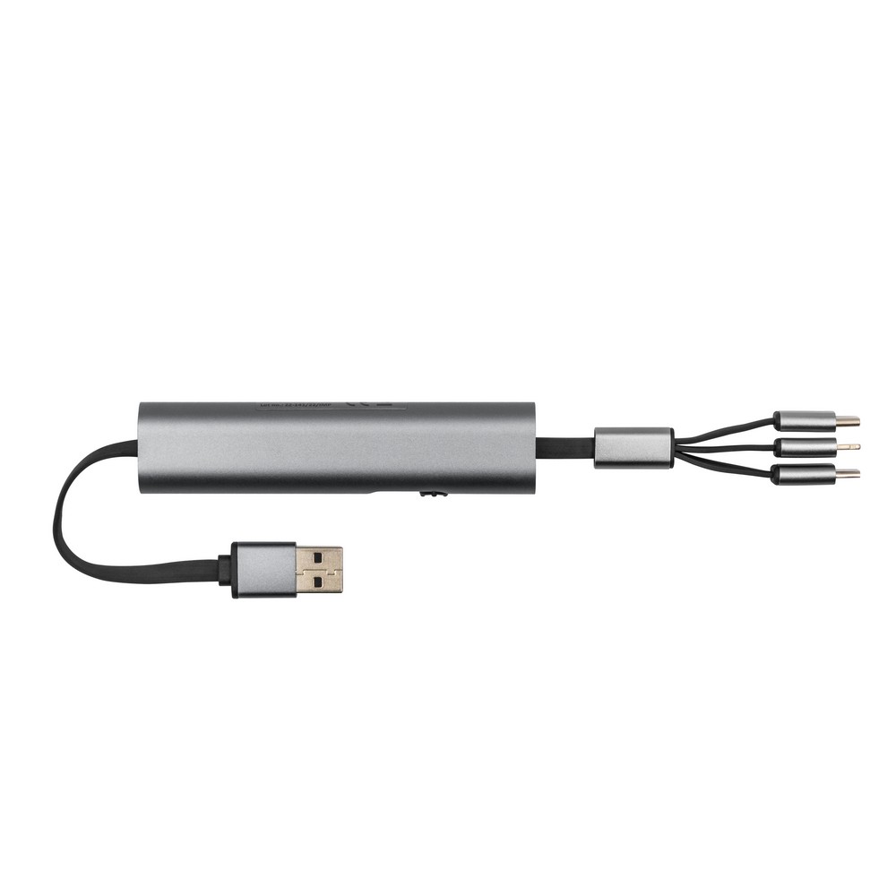 Uniwersalny kabel ładujący 4w1 Evelyn z możliwością znakowania - Kable z nadrukiem logo | VEBI - zdjęcie 21