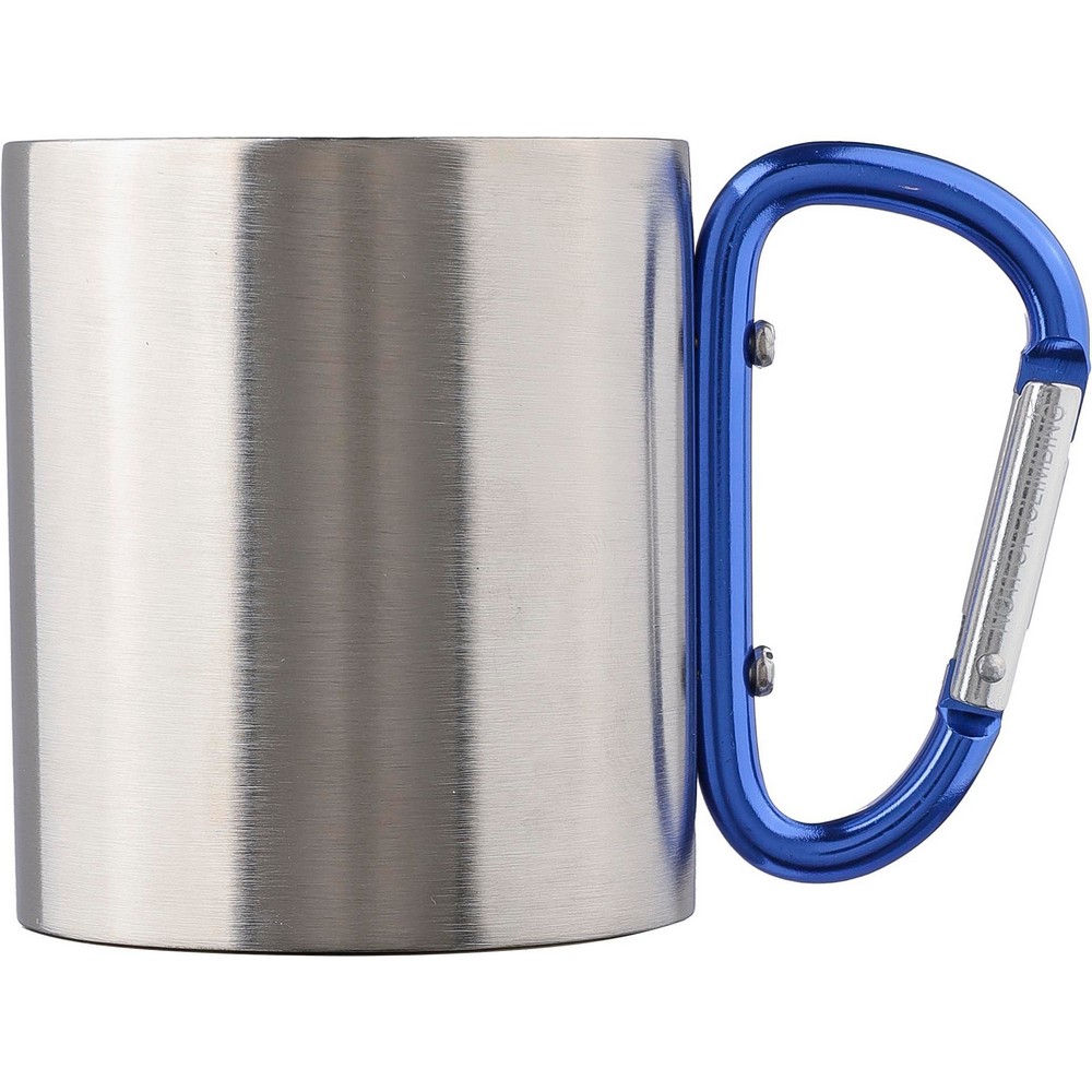 Kubek turystyczny z karabińczykiem 185ml - metal, podwójne ścianki - Kubki z nadrukiem logo | VEBI - zdjęcie 8