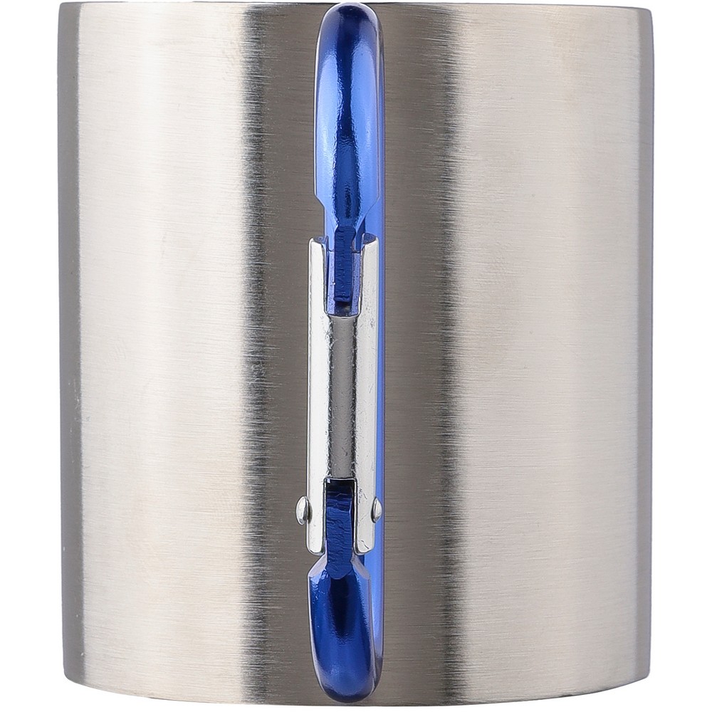Kubek turystyczny z karabińczykiem 185ml - metal, podwójne ścianki - Kubki z nadrukiem logo | VEBI - zdjęcie 12