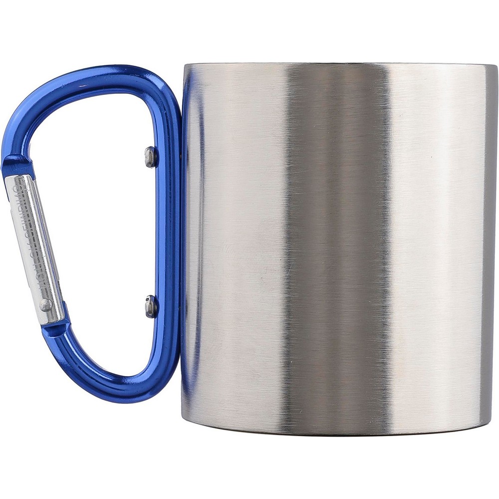 Kubek turystyczny z karabińczykiem 185ml - metal, podwójne ścianki - Kubki z nadrukiem logo | VEBI - zdjęcie 13