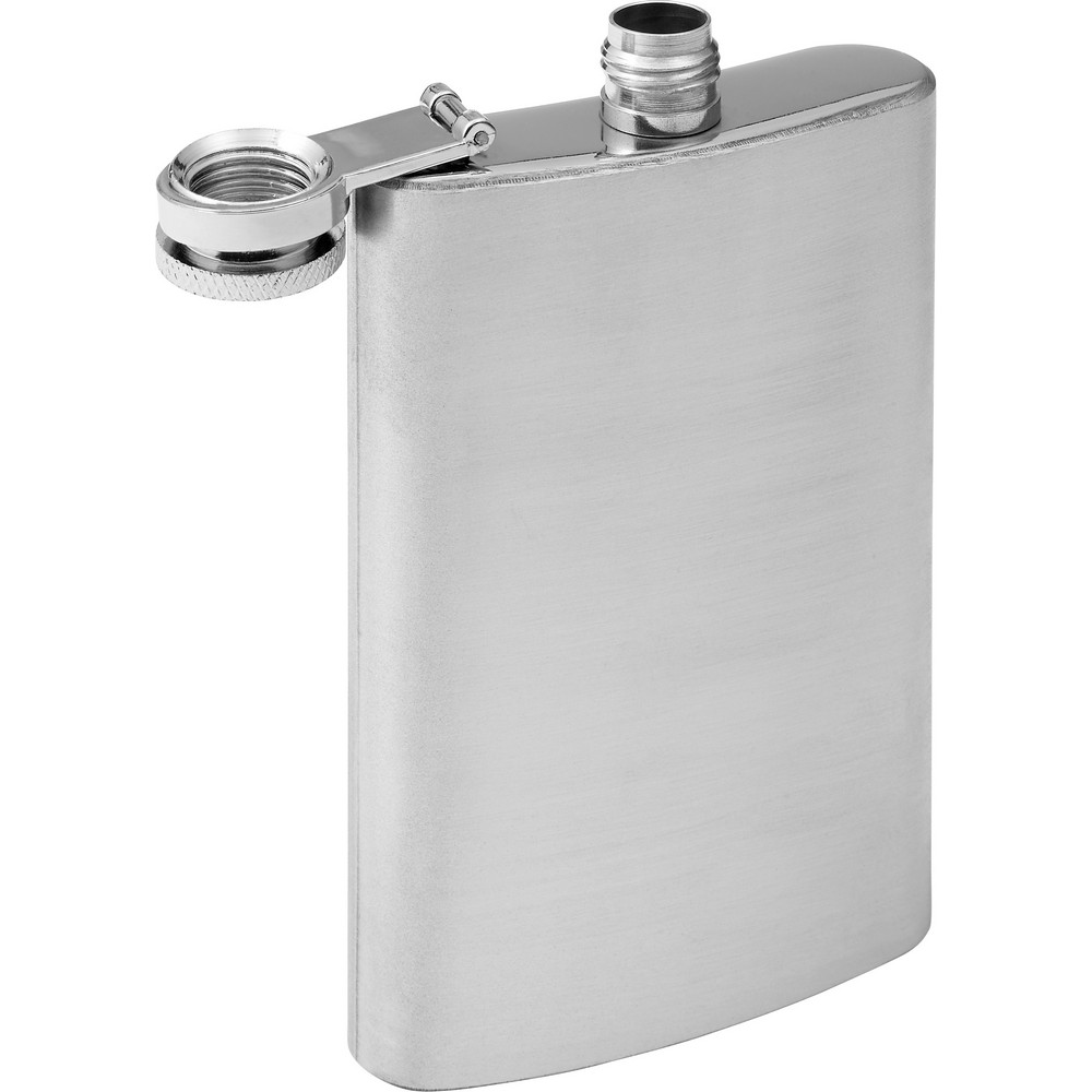 Elegancka piersiówka 100ml z matowym wykończeniem - Piersiówki z nadrukiem logo | VEBI - zdjęcie 2