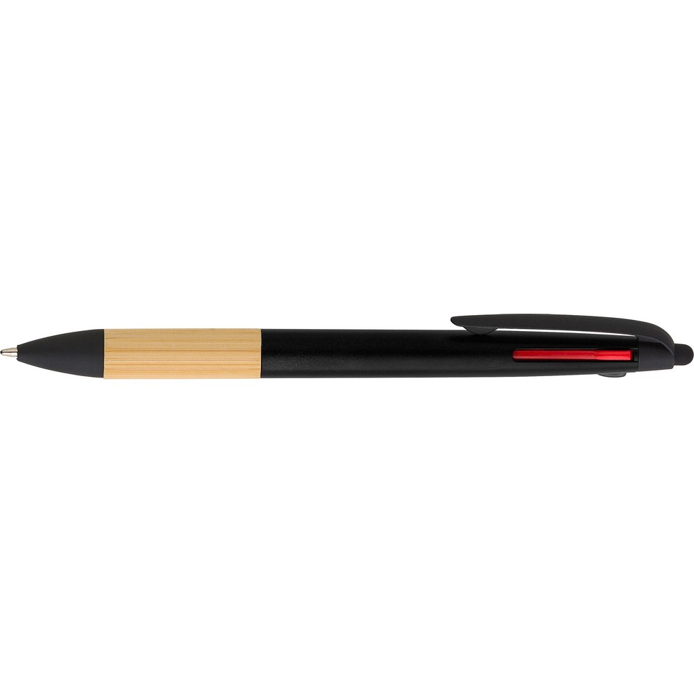Bambusowy długopis 3w1 z touch pen - Długopisy nietypowe z nadrukiem logo | VEBI - zdjęcie 2