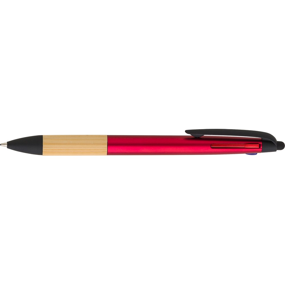 Bambusowy długopis 3w1 z touch pen - Długopisy nietypowe z nadrukiem logo | VEBI - zdjęcie 6