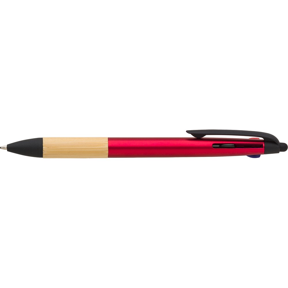 Bambusowy długopis 3w1 z touch pen - Długopisy nietypowe z nadrukiem logo | VEBI - zdjęcie 7