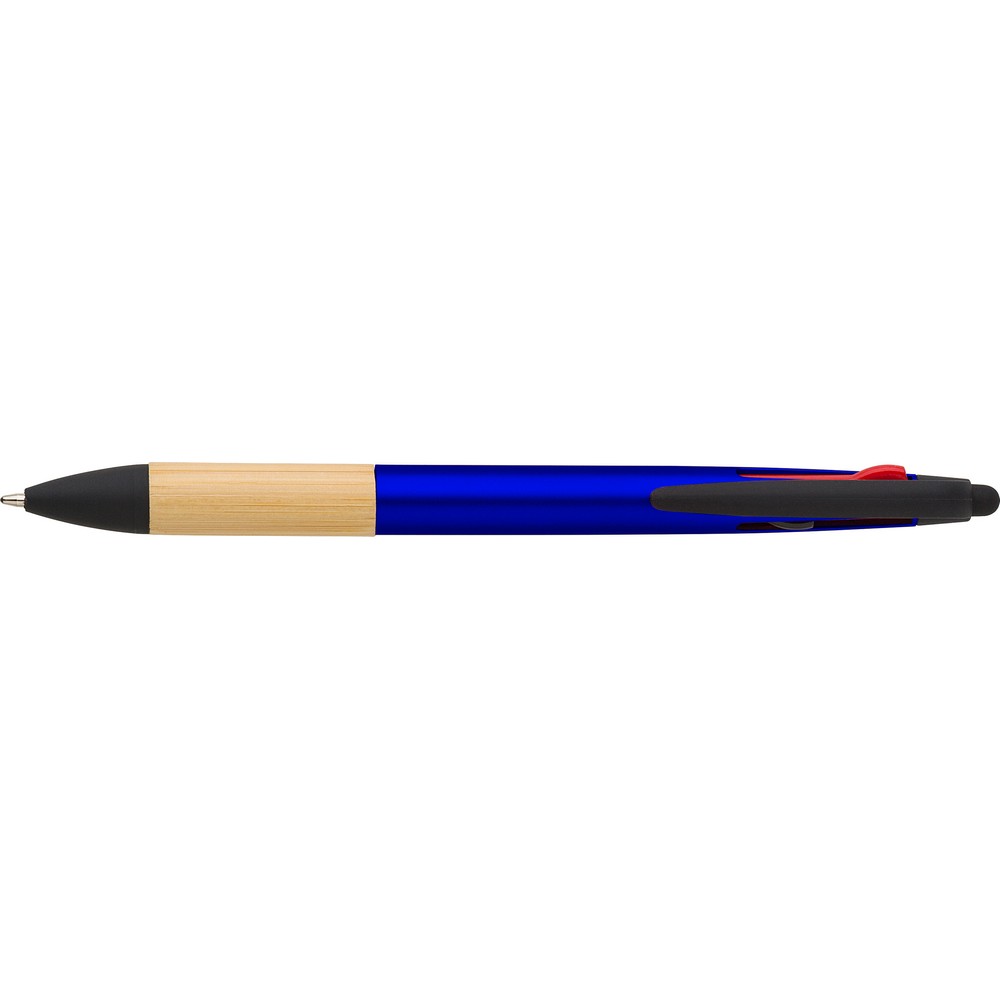 Bambusowy długopis 3w1 z touch pen - Długopisy nietypowe z nadrukiem logo | VEBI - zdjęcie 9
