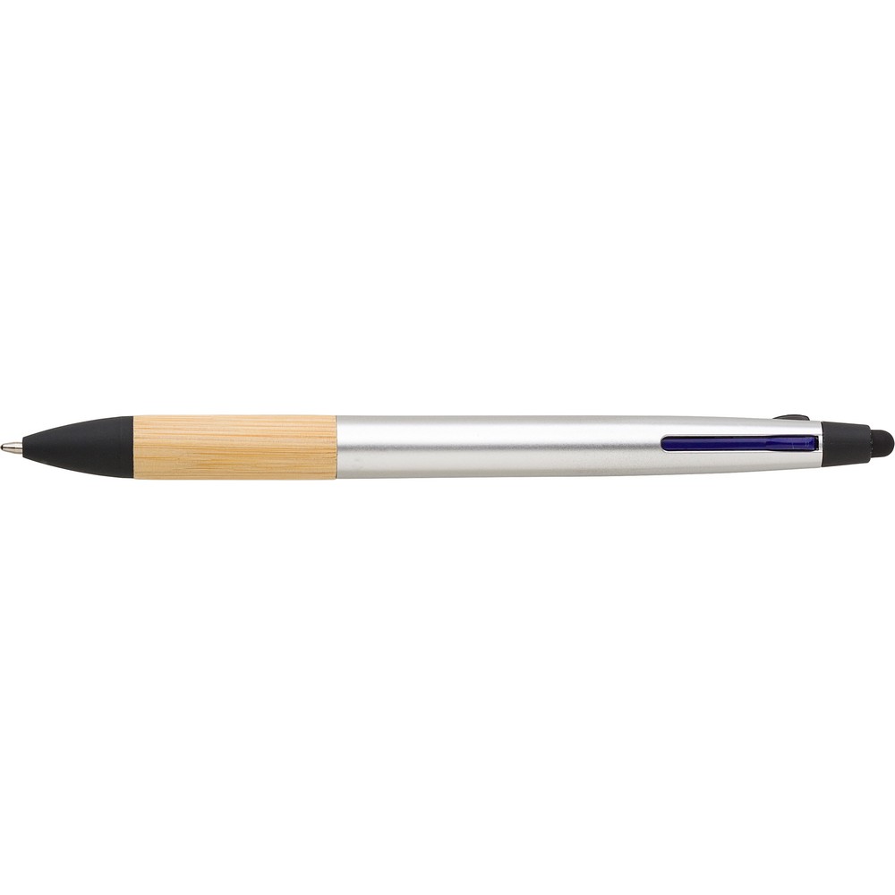 Bambusowy długopis 3w1 z touch pen - Długopisy nietypowe z nadrukiem logo | VEBI - zdjęcie 13