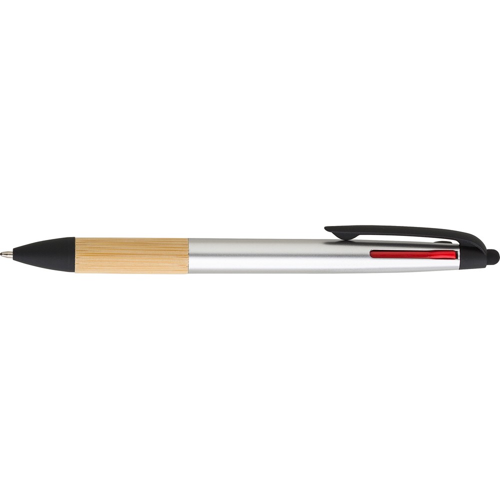 Bambusowy długopis 3w1 z touch pen - Długopisy nietypowe z nadrukiem logo | VEBI - zdjęcie 14