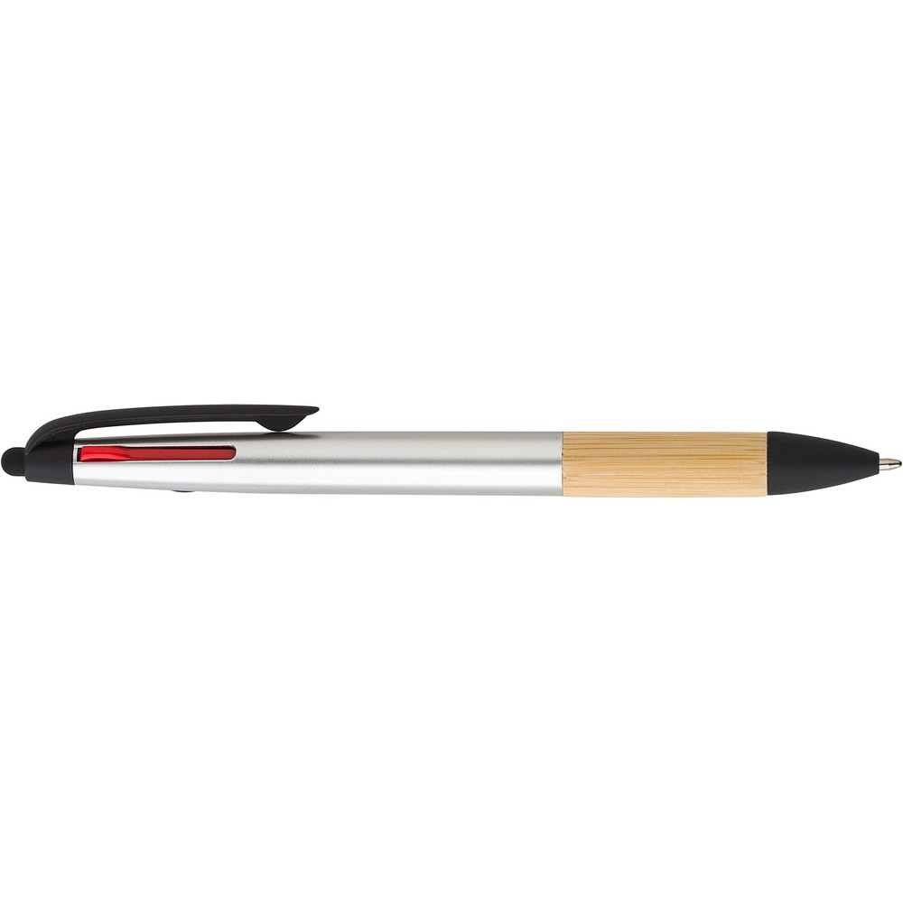 Bambusowy długopis 3w1 z touch pen - Długopisy nietypowe z nadrukiem logo | VEBI - zdjęcie 16