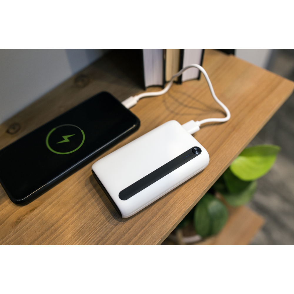 Powerbank Dashonte 10000 mAh z szybkim ładowaniem USB-C - Power banki z nadrukiem logo | VEBI - zdjęcie 2