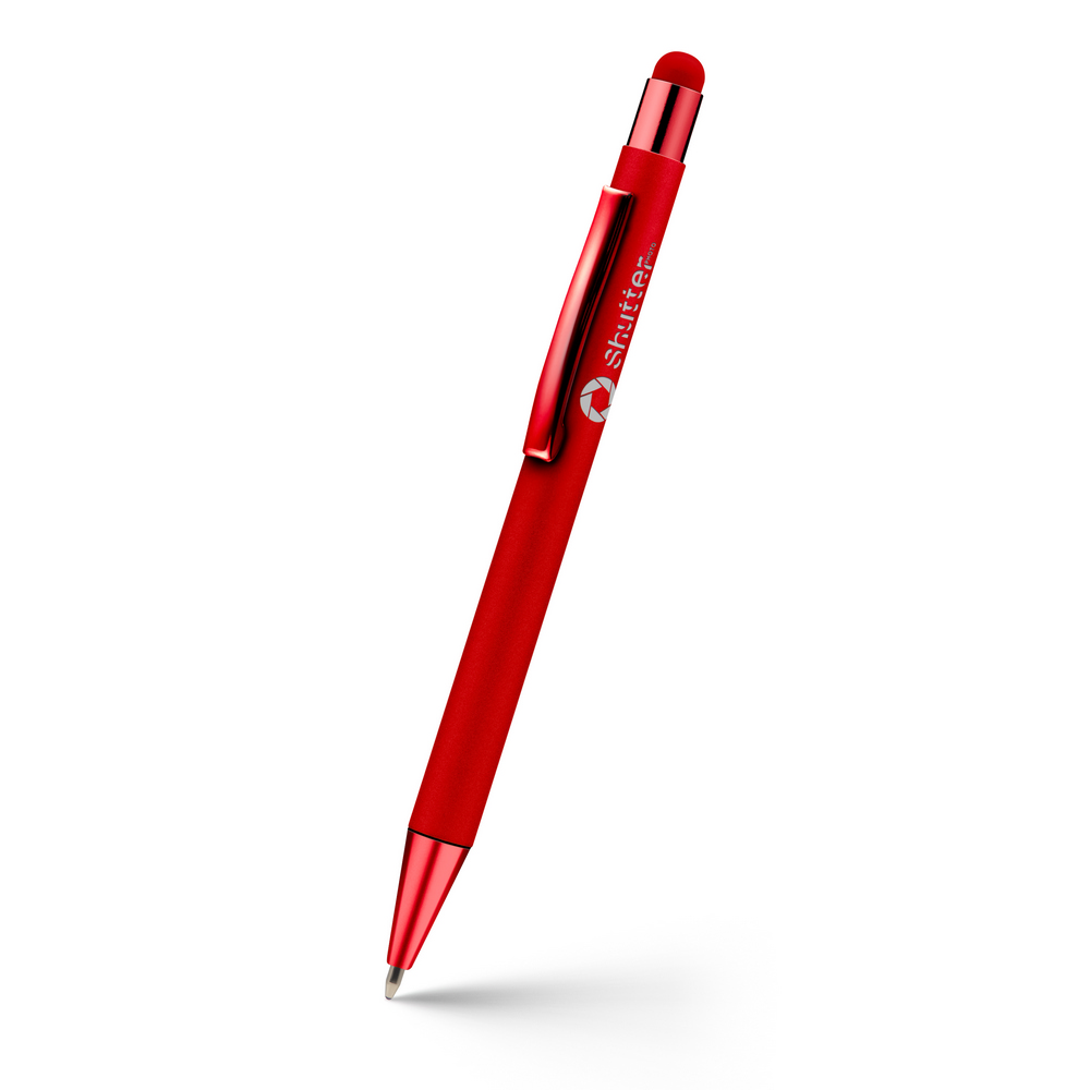 Aluminiowy długopis z touch pen Ida - elegancki gadżet promocyjny - Długopisy metalowe z nadrukiem logo | VEBI - zdjęcie 16